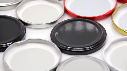 Bouchon à cosse métallique noir torsadé de 82 mm, pour pot de miel en verre, en stock